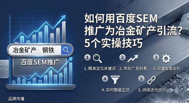 如何用百度SEM推广为冶金矿产引流?5个实操技巧_如何用百度SEM推广为冶金矿产引流?5个实操技巧_如何用百度SEM推广为冶金矿产引流?5个实操技巧