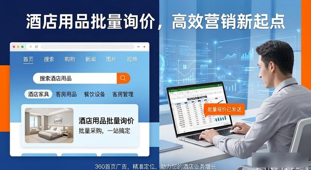 酒店用品如何通过360首页广告实现批量询价？ — 转化率提升方案如何落地？_酒店用品如何通过360首页广告实现批量询价？ — 转化率提升方案如何落地？_酒店用品如何通过360首页广告实现批量询价？ — 转化率提升方案如何落地？