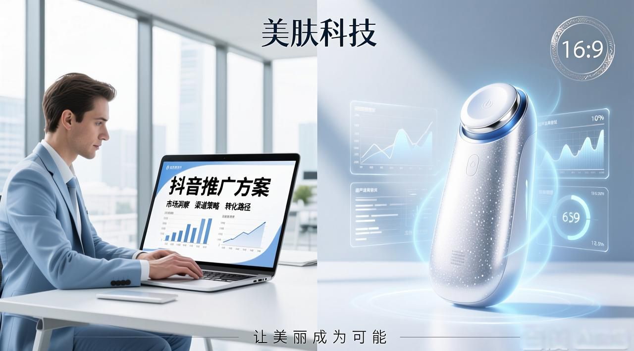 抖音投放方案创意脚本模板（适用于美容设备）_抖音投放工具_抖音脚本投稿